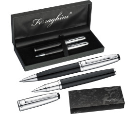 Set scrittura ferraghini con penna a sfera e rollerball